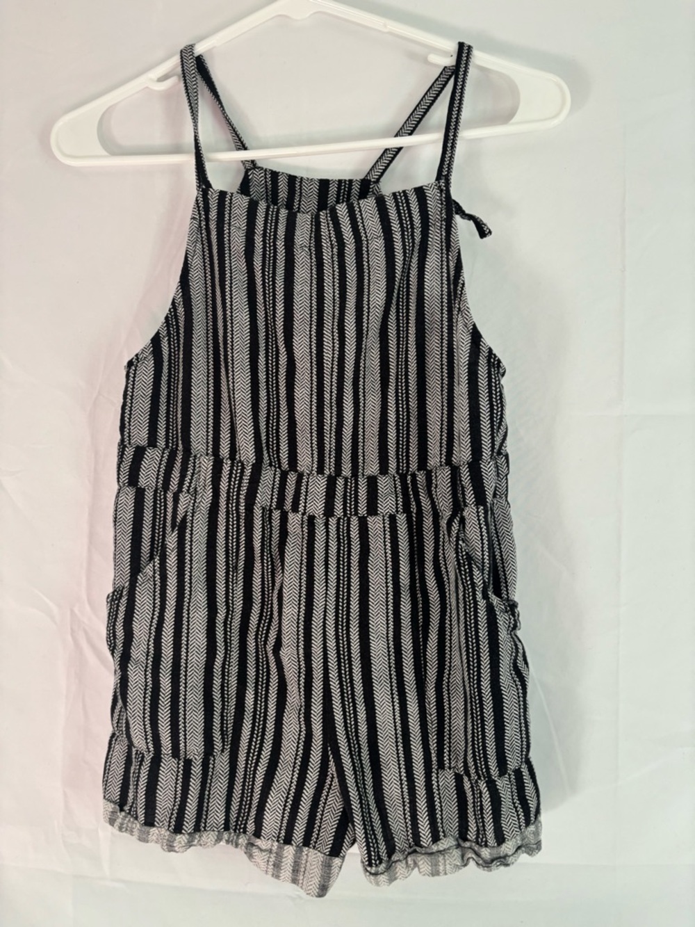 art class Black & White Chevron Stripe Romper